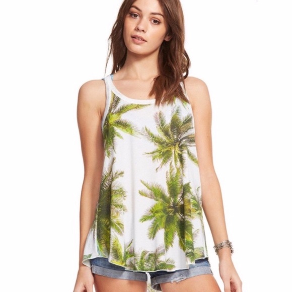 Chaser Tops - CHASER Palm Tree Tank S